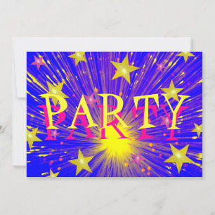 Fireworks 'Party'-inbjudan Inbjudningar