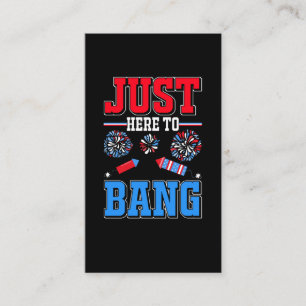 Fireworks Patriotic Party USA Firande 4 th of J. Visitkort