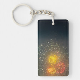 Fireworks Photo Keychain