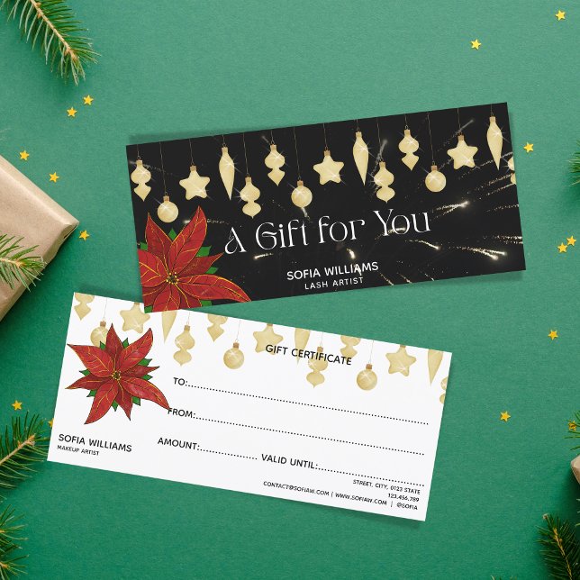 Fireworks Poinsettia julprydnadsgåva (Skapare uppladdad)