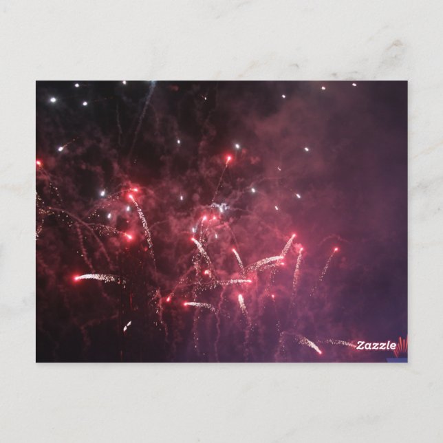 Fireworks-postkort Vykort (Baksida)