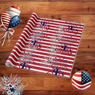 Fireworks Red Rand 4:e juli Independence day Presentpapper