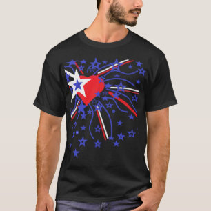 Fireworks Red White och Blue T Shirt