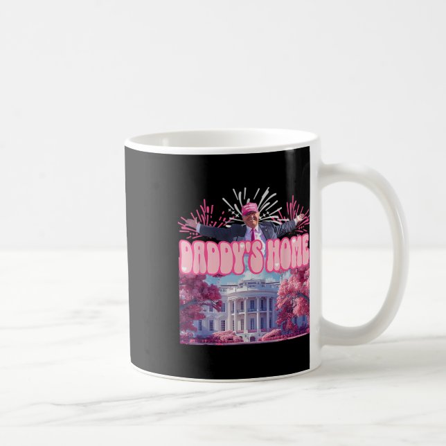 Fireworks Rosa - Pappor Home Trump 2024 Kaffemugg (Höger)