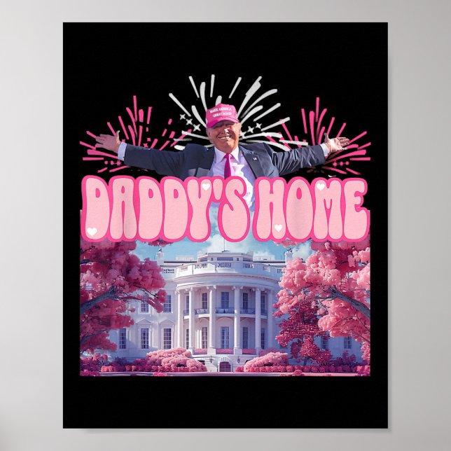 Fireworks Rosa - Pappor Home Trump 2024 Poster (Framsidan)