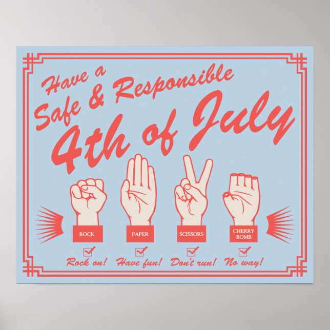 Fireworks Safety Poster (Framsidan)