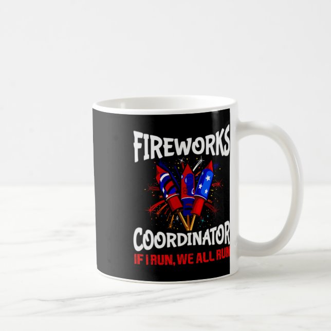 Fireworks-samordnare om jag Springa we all Springa Kaffemugg (Höger)