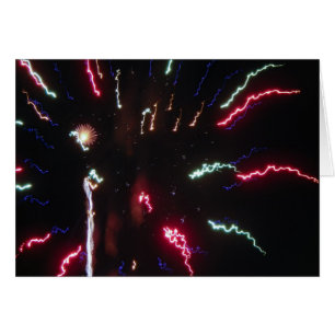 Fireworks Sizzle-hälsningskort Hälsningskort
