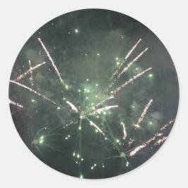 Fireworks Stickers Runt Klistermärke