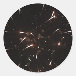 Fireworks Stickers Runt Klistermärke