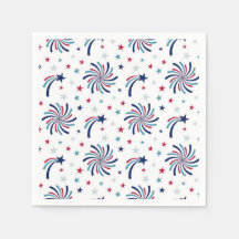 Fireworks Stor Papper Napkins