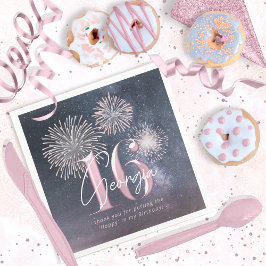 Fireworks Sweet 16 Midnight  ID984 Pappersservett