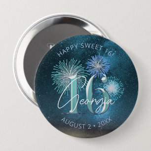 Fireworks Sweet 16 Teal ID984 Knapp