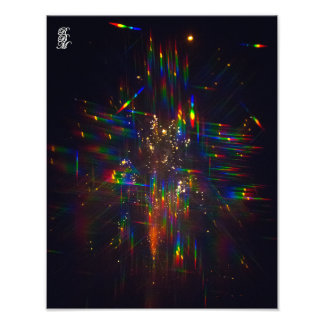 Fireworks through 3D Glasses 2 Fototryck