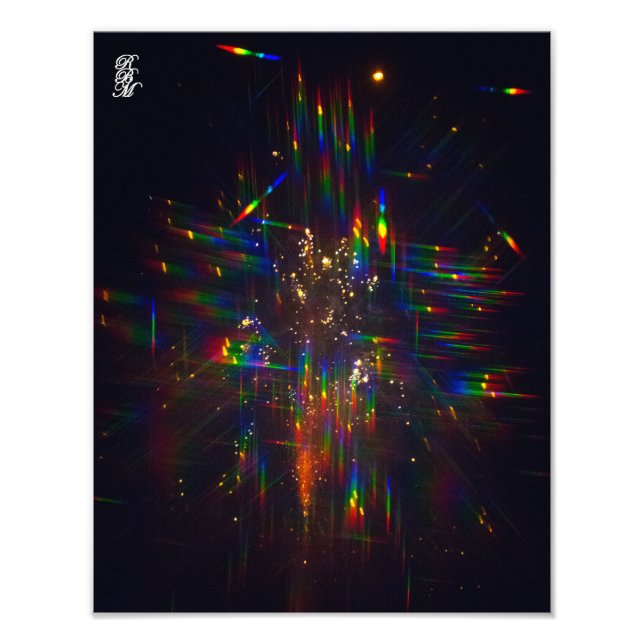 Fireworks through 3D Glasses 2 Fototryck (Framsidan)