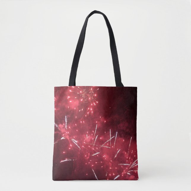Fireworks Tote Bag Tygkasse (Framsida)