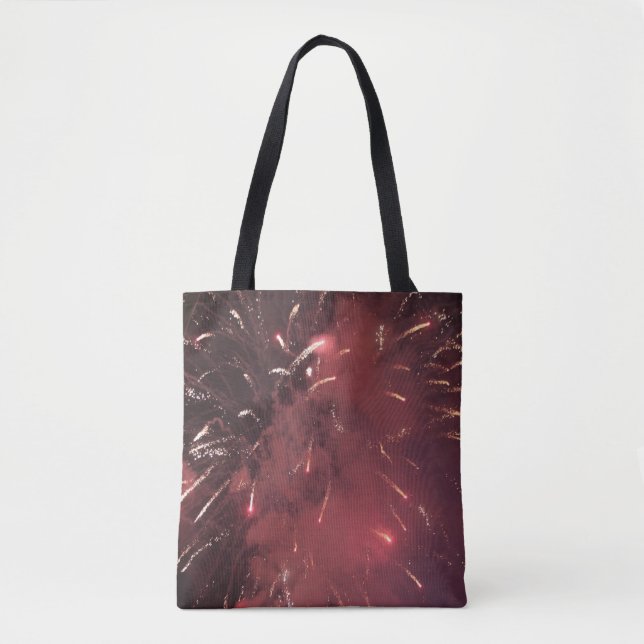 Fireworks Tote Bag Tygkasse (Framsida)