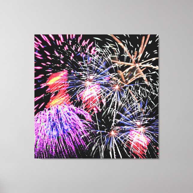 Fireworks-Visning Canvastryck (Framsida)