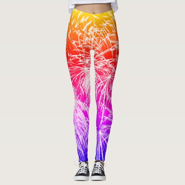 Fireworks Visning, Patriotic, Ipanema Leggings (Framsida)