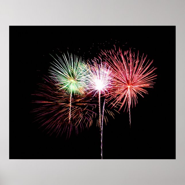Fireworks Visning Photo Poster (Framsidan)