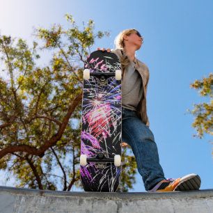 Fireworks-Visning Skateboard Bräda 20,5 Cm