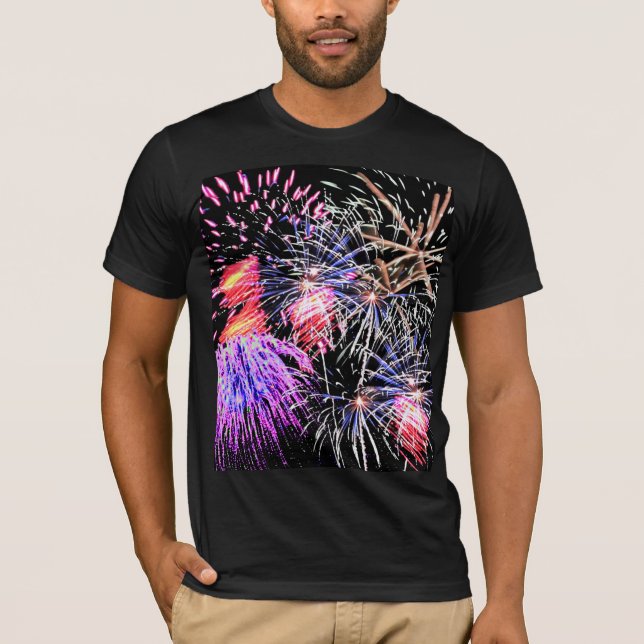 Fireworks-Visning T-shirt (Framsida)