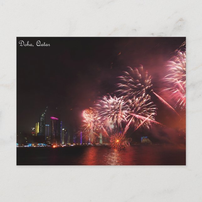 Fireworks-visning Vykort (Framsida)
