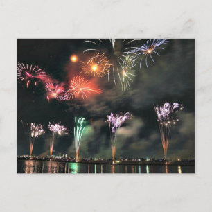 Fireworks-vykort Helg Vykort