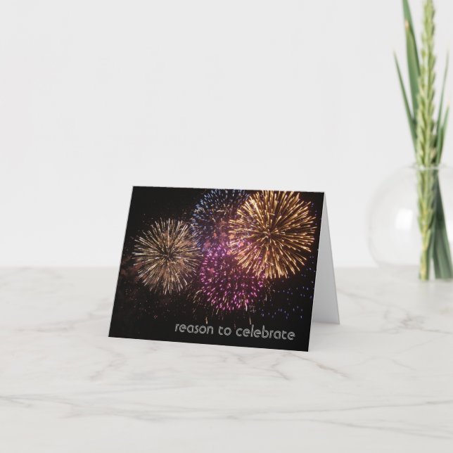 Fireworks-Worthy Birthday Card Kort (Framsida)