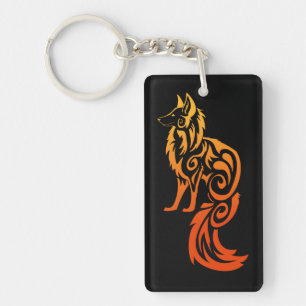 Firey röd stam- räv Kitsune
