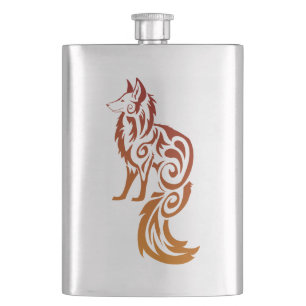Firey röd stam- räv Kitsune Fickplunta