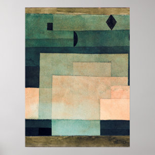 Firmamenten ovanför Temple (1922) av Paul klee Poster