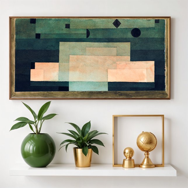 Firmamenten ovanför Temple (1922) av Paul Klee Poster (Skapare uppladdad)