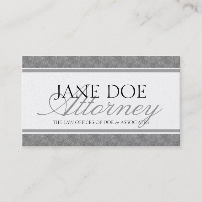 Firman för advokatadvokatlag skrivar blåttmarmor visitkort (Framsida)