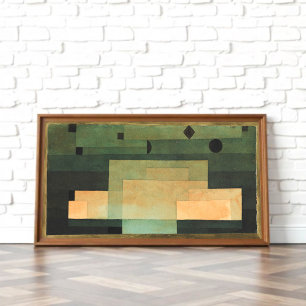 Firman ovanför Temple, Paul Klee Art Poster