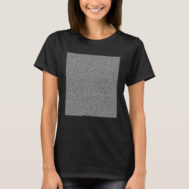 First 10000 Digits of Pi Math Teacher Students Hap T Shirt (Framsida)