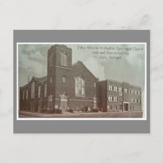 First African Methodist-Episcopal Church, Gary IN Vykort