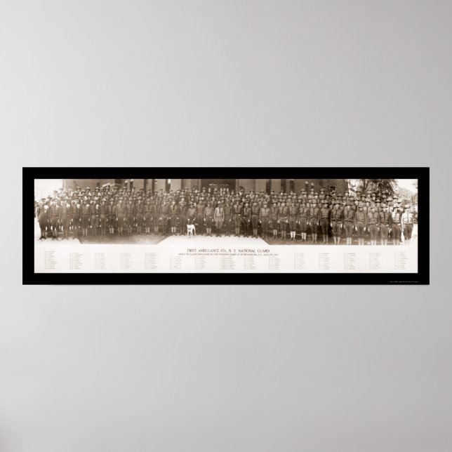 First Ambulance Company Photo 1917 Poster (Framsidan)