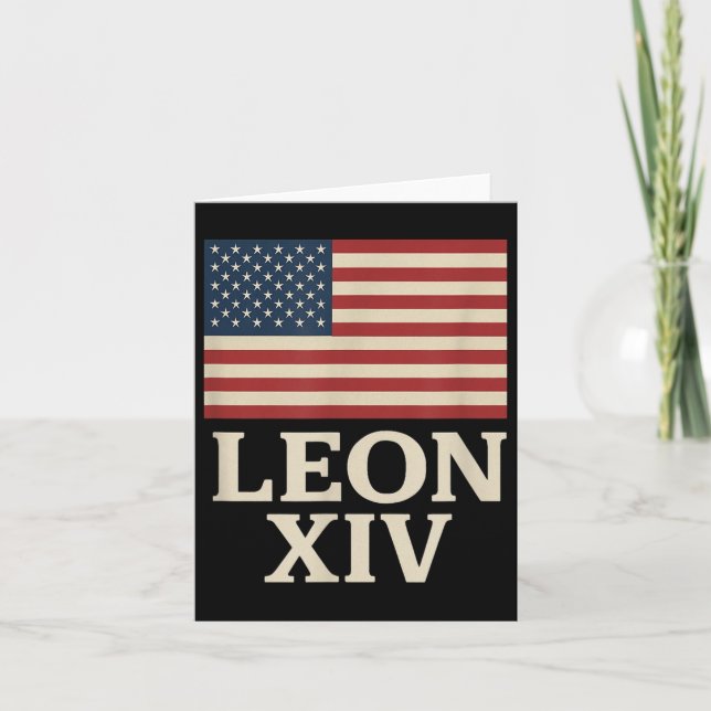First American Pope Leo Xiv Kort (Framsida)