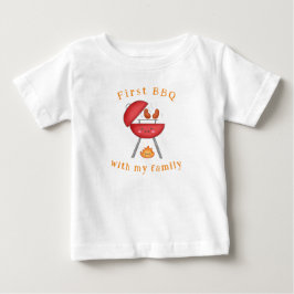 First BBQ Family Kids Roligt Sommar-Helgdagar T Shirt