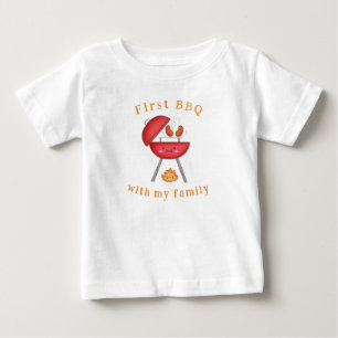 First BBQ Family Kids Roligt Sommar-Helgdagar T Shirt