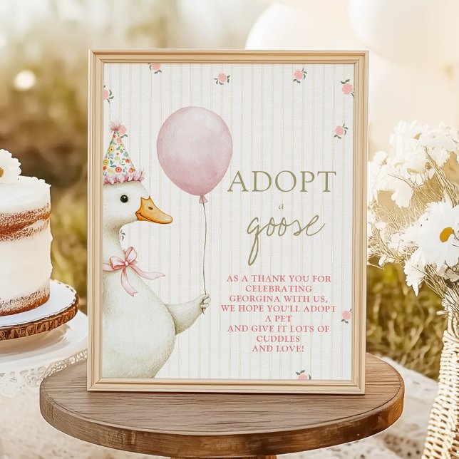 First Birthday Adopt a Goose  Poster (Skapare uppladdad)