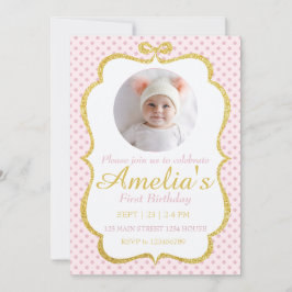 First Birthday Invite Inbjudningar