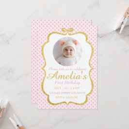 First Birthday Invite Inbjudningar