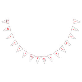 First Birthday Valentine’s Day Banner Vimplar