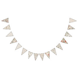 First Bloom Baby Shower Pennant Banner Vimplar