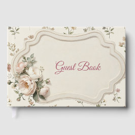 First Bloom Floral Baby Shower Guest Book Gästböcker