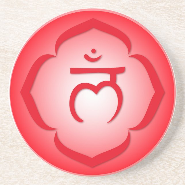 First Chakra - Muladhara Underlägg Sandsten (Framsidan)