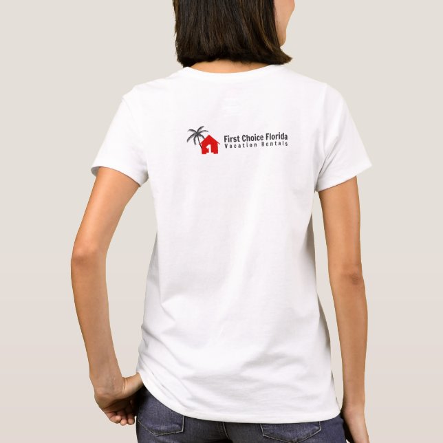 First Choice Florida Home White T-Shirt (Baksida)