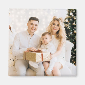 First Christmas As A Family of Three Holiday Magnet